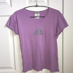 adidas purple top